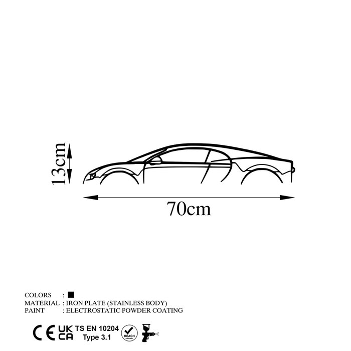 Wallity Bugatti Veyron Silhouette